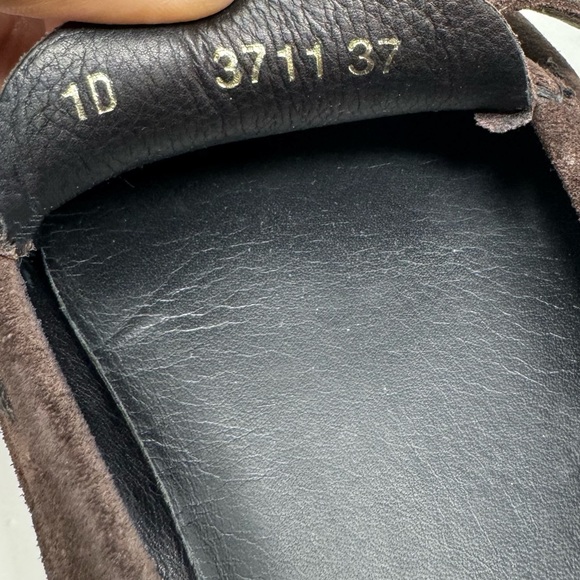 Prada Suede Leather Driving Loafers Moccasins Brown Size 37 - Picture 8 of 8